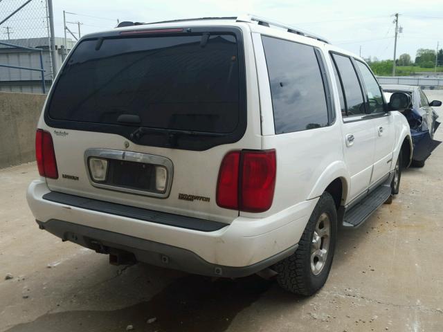 5LMFU28R71LJ30492 - 2001 LINCOLN NAVIGATOR WHITE photo 4