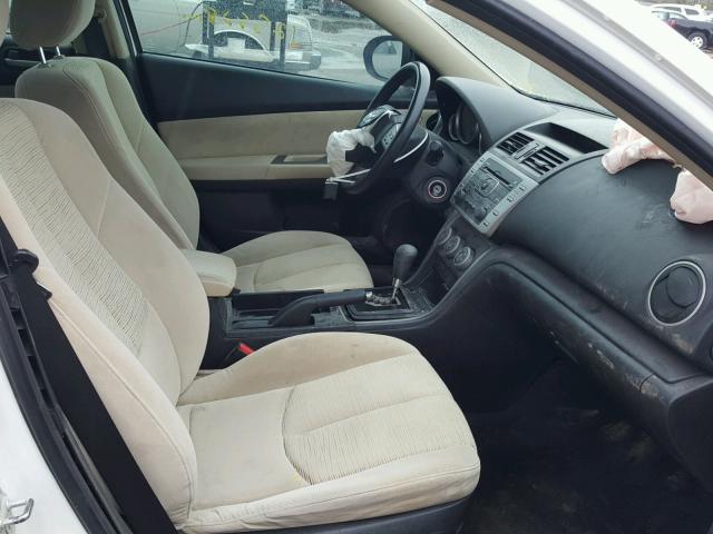 1YVHZ8BH8A5M54375 - 2010 MAZDA 6 I Ақ фото 5