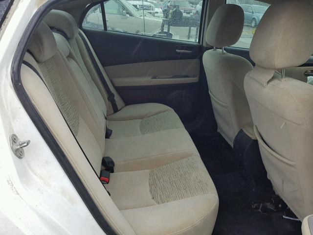 1YVHZ8BH8A5M54375 - 2010 MAZDA 6 I Ақ фото 6