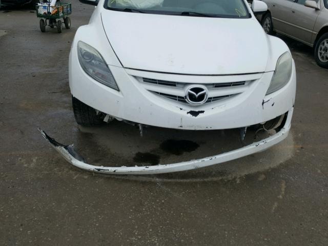 1YVHZ8BH8A5M54375 - 2010 MAZDA 6 I WHITE photo 9