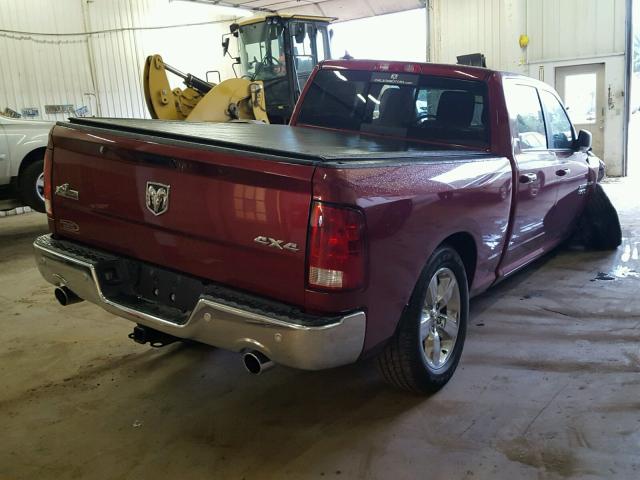 1C6RR7TT4FS662390 - 2015 RAM 1500 SLT MAROON photo 4