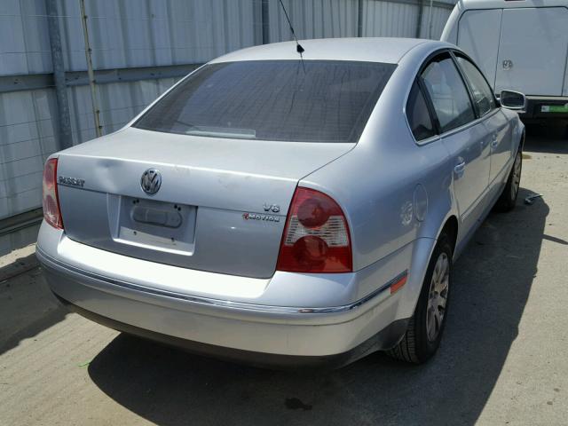 WVWSH63B62P132577 - 2002 VOLKSWAGEN PASSAT GLS SILVER photo 4