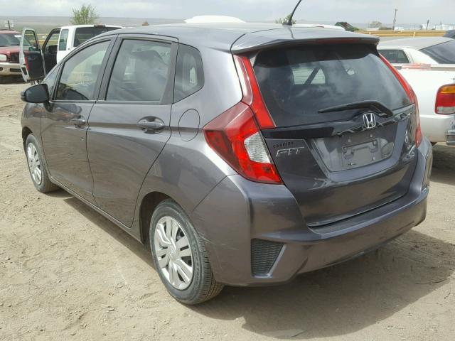 3HGGK5H57FM772640 - 2015 HONDA FIT LX CHARCOAL photo 3