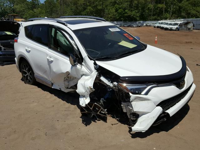 2T3NFREV7JW419361 - 2018 TOYOTA RAV4 SE WHITE photo 1