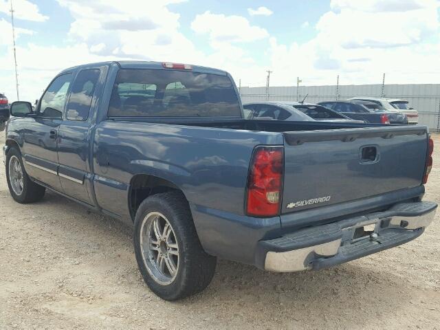 1GCEC19V87Z166256 - 2007 CHEVROLET SILVERADO BLUE photo 3