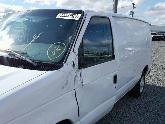 1FTNE14W88DB23688 - 2008 FORD ECONOLINE WHITE photo 9