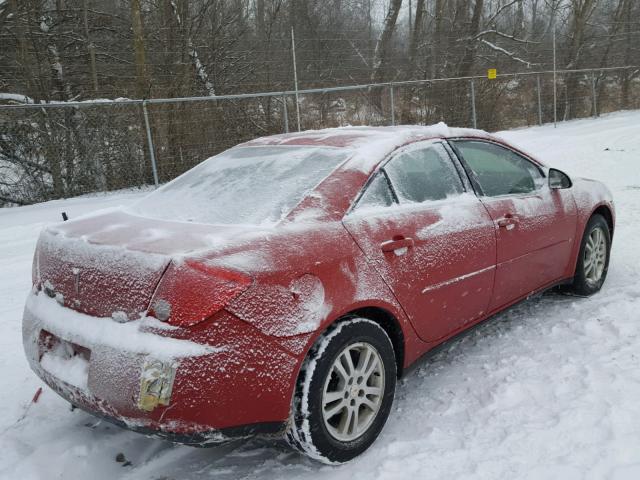 1G2ZG558964262992 - 2006 PONTIAC G6 SE1 RED photo 4