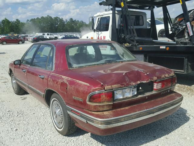 1G4HP52L9SH536108 - 1995 BUICK LESABRE CU BURGUNDY photo 3