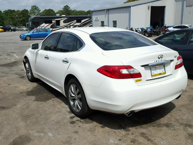 JN1BY1AR0CM394152 - 2012 INFINITI M37 X WHITE photo 3