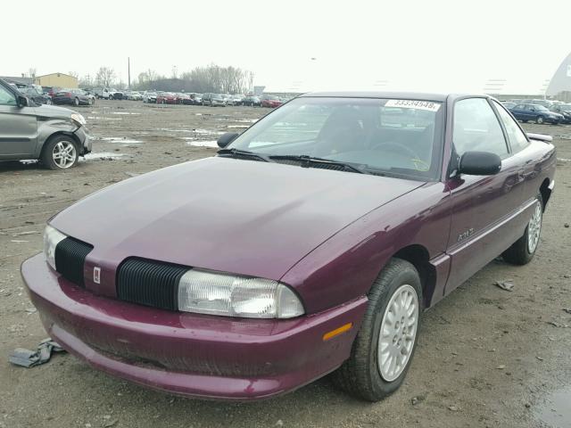 1G3NL12T6TM324626 - 1996 OLDSMOBILE ACHIEVA SC PURPLE photo 2