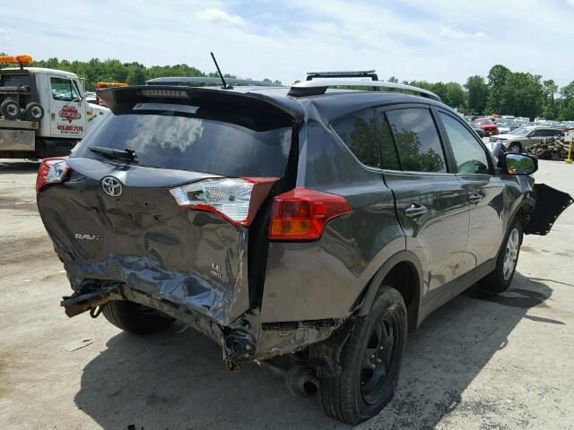 2T3BFREV5DW021847 - 2013 TOYOTA RAV4 LE GRAY photo 4