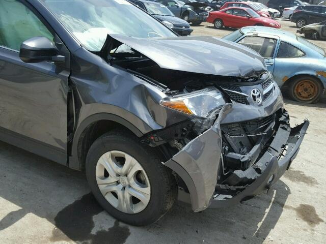 2T3BFREV5DW021847 - 2013 TOYOTA RAV4 LE GRAY photo 9