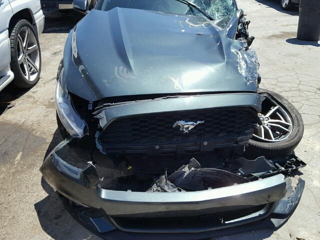 1FA6P8TH9G5208015 - 2016 FORD MUSTANG GRAY photo 7