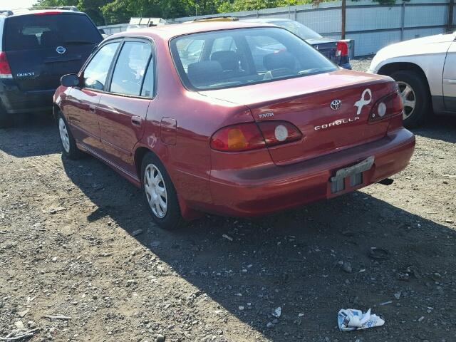 2T1BR12E52C577323 - 2002 TOYOTA COROLLA MAROON photo 3