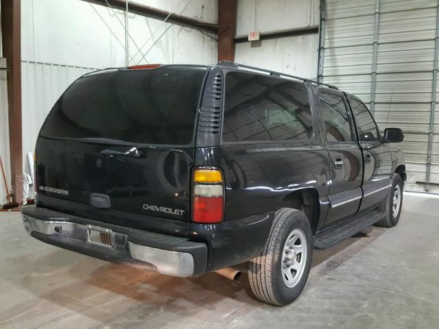 1GNEC16Z14J105548 - 2004 CHEVROLET SUBURBAN C BLACK photo 4