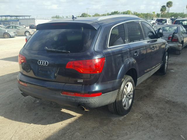 WA1BY74L38D049819 - 2008 AUDI Q7 3.6 QUA BLUE photo 4