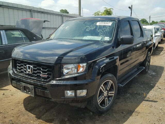 5FPYK1F70EB003150 - 2014 HONDA RIDGELINE BLACK photo 2