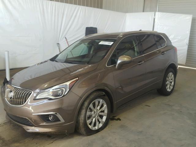 LRBFXBSA0HD013020 - 2017 BUICK ENVISION E BROWN photo 2