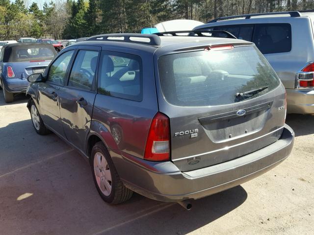 1FAHP36N26W226409 - 2006 FORD FOCUS ZXW GRAY photo 3