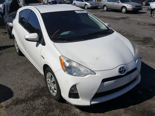 JTDKDTB3XC1522221 - 2012 TOYOTA PRIUS C WHITE photo 1