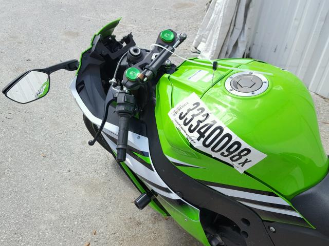 JKAZXCJ14FA025606 - 2015 KAWASAKI ZX1000 J GREEN photo 5