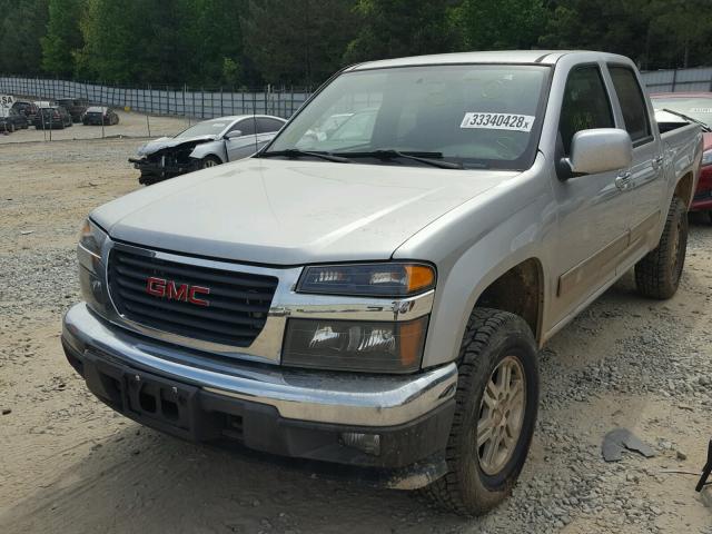 1GTH6MFE6C8136389 - 2012 GMC CANYON SLE SILVER photo 2