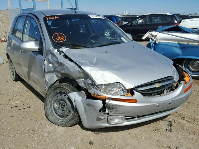 KL1TD69636B542046 - 2006 CHEVROLET AVEO BASE SILVER photo 1