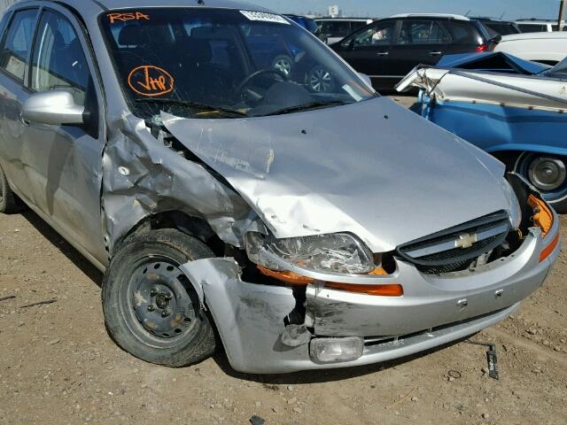 KL1TD69636B542046 - 2006 CHEVROLET AVEO BASE SILVER photo 9