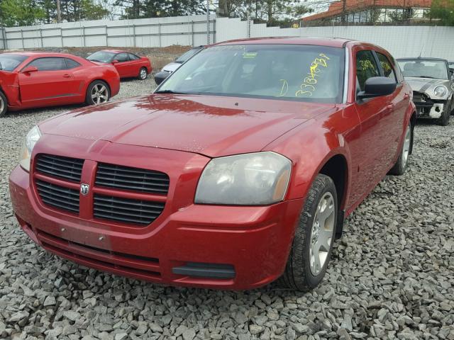 2D4FV48T65H536197 - 2005 DODGE MAGNUM SE RED photo 2