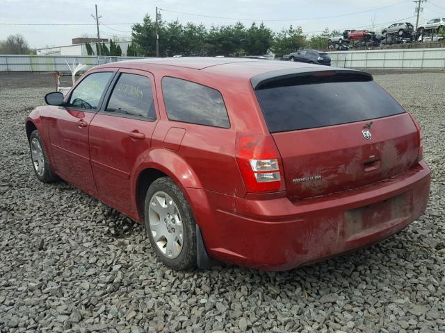 2D4FV48T65H536197 - 2005 DODGE MAGNUM SE RED photo 3