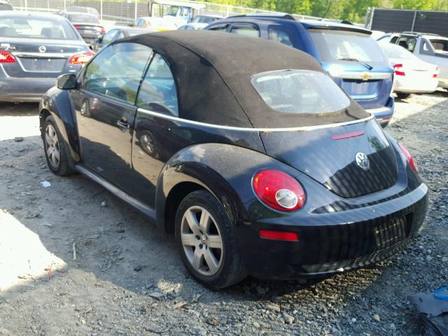 3VWRF31Y37M400540 - 2007 VOLKSWAGEN NEW BEETLE შავი ფოტო 3