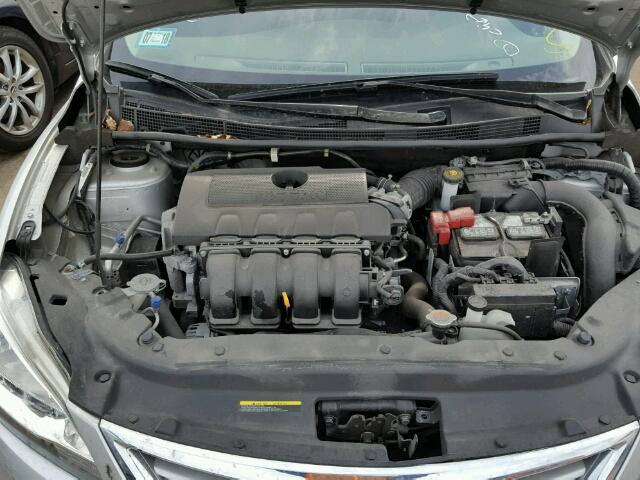 3N1AB7AP5FY368596 - 2015 NISSAN SENTRA SILVER photo 7