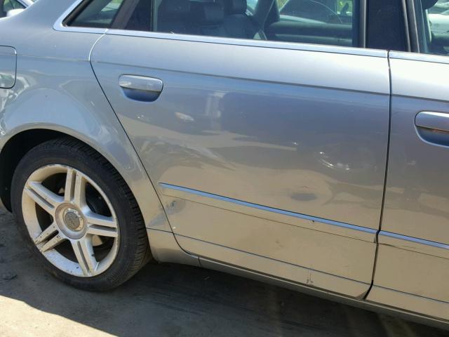 WAUDF78E17A177196 - 2007 AUDI A4 2.0T QU GRAY photo 9