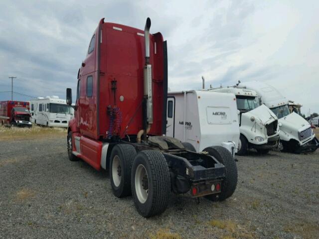 1XP7D49X09D784419 - 2009 PETERBILT CONVENTION RED photo 3