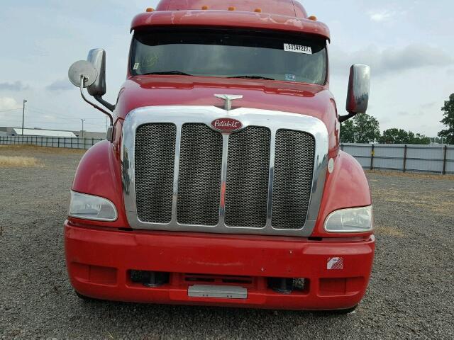 1XP7D49X09D784419 - 2009 PETERBILT CONVENTION RED photo 7