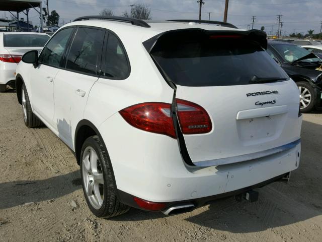 WP1AB2A29DLA80671 - 2013 PORSCHE CAYENNE S WHITE photo 3