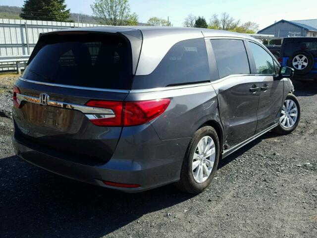 5FNRL6H28JB013914 - 2018 HONDA ODYSSEY LX CHARCOAL photo 4