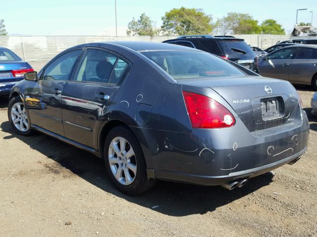 1N4BA41EX7C801301 - 2007 NISSAN MAXIMA SE GRAY photo 3