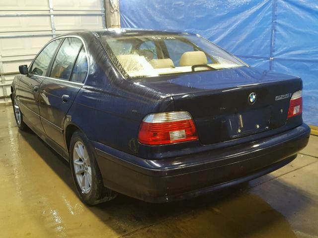 WBADT43473G029051 - 2003 BMW 525 I AUTO BLUE photo 3