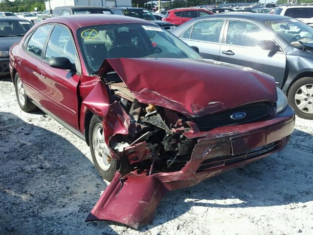 1FAFP53U35A122909 - 2005 FORD TAURUS SE MAROON photo 1