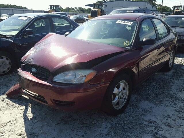 1FAFP53U35A122909 - 2005 FORD TAURUS SE MAROON photo 2