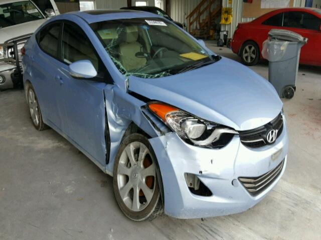 KMHDH4AE3CU381640 - 2012 HYUNDAI ELANTRA GL BLUE photo 1