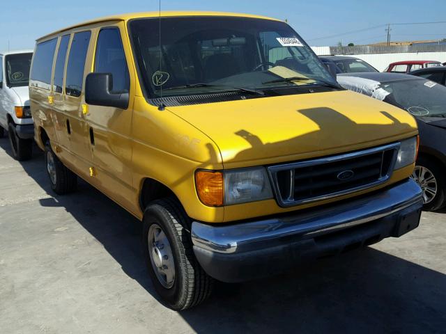 1FBNE31L87DA42862 - 2007 FORD ECONOLINE YELLOW photo 1