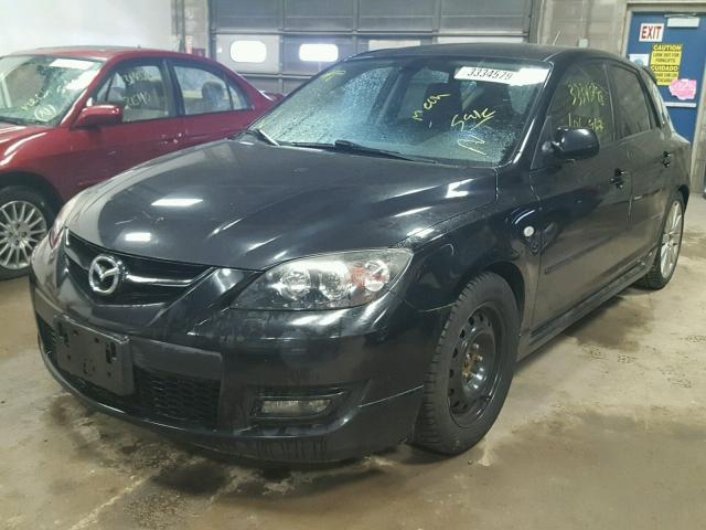 JM1BK34L371658523 - 2007 MAZDA SPEED 3 BLACK photo 2