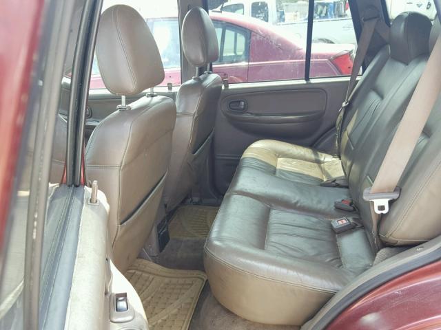 KNDJA723515064167 - 2001 KIA SPORTAGE BURGUNDY photo 6