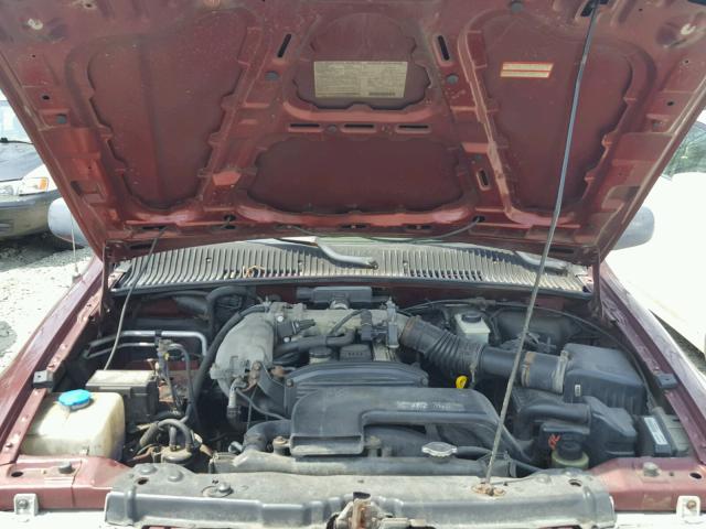 KNDJA723515064167 - 2001 KIA SPORTAGE BURGUNDY photo 7