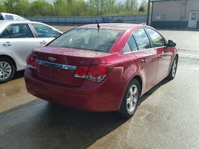 1G1PF5SC7C7213534 - 2012 CHEVROLET CRUZE LT RED photo 4