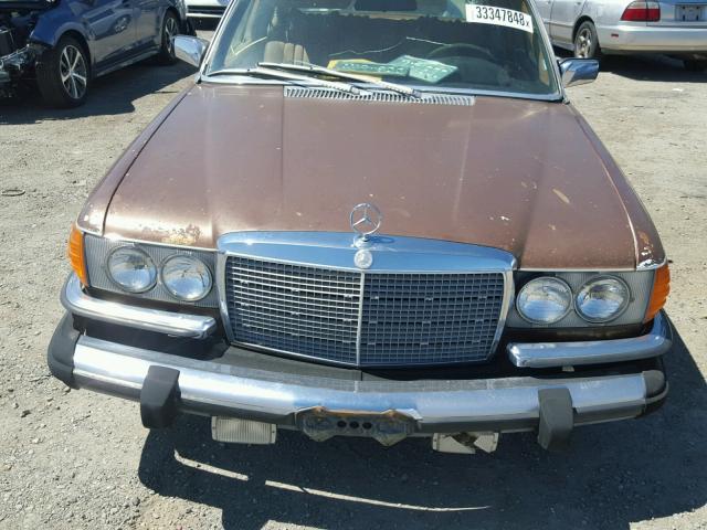 11602412083648 - 1977 MERCEDES-BENZ 280SE BROWN photo 7