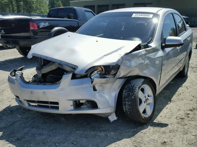 KL1TD56688B064434 - 2008 CHEVROLET AVEO BASE Gümüş foto 2