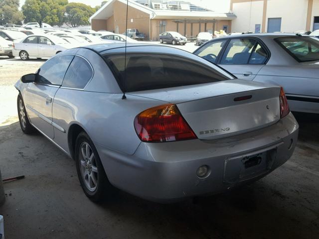 4C3AG42G51E112284 - 2001 CHRYSLER SEBRING LX SILVER photo 3